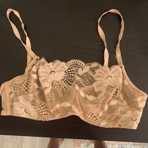 Natori Lace Nude Bra Underwire Sz 34B